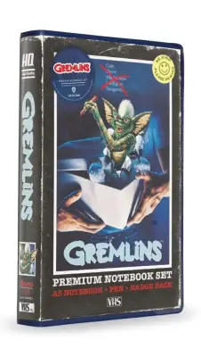 Figurine gremlins stationery set vhs